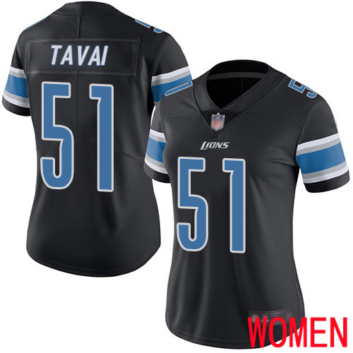 Detroit Lions Limited Black Women Jahlani Tavai Jersey NFL Football #51 Rush Vapor Untouchable->detroit lions->NFL Jersey